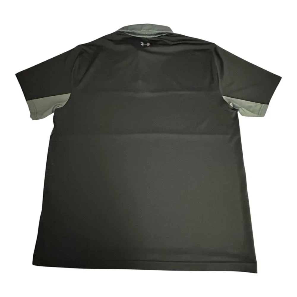 UNDER‎ ARMOUR Polo Shirt Men's 2XL Loose Heatgear Colorblock Stretch Golf Polo